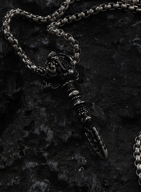 象鼻神项链钛钢个性吊坠男生