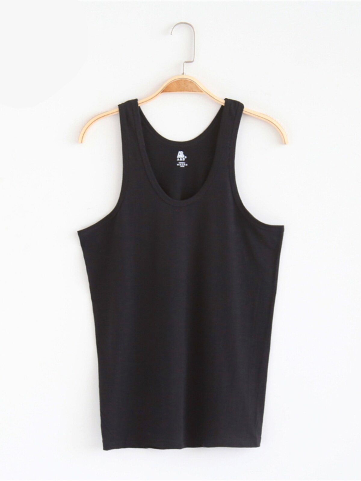 AB 속옷 중년 및 노인 조끼 남성용 순면 스포츠 흰색 언더 셔츠 바닥 I 자형 통기성 노인 셔츠 여름