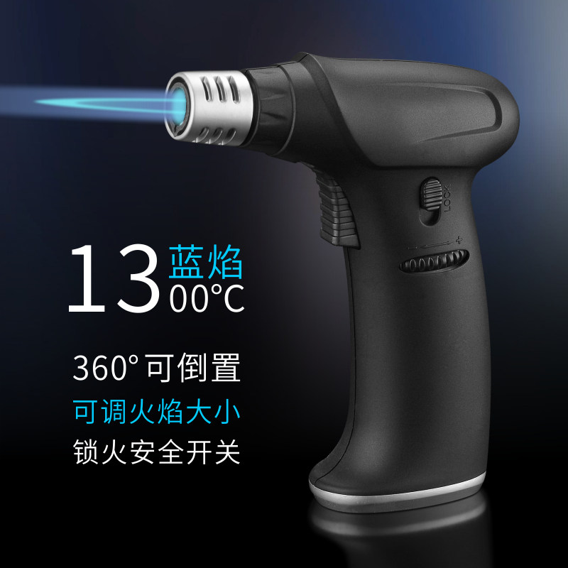 手持可倒置锁火焊枪直冲充气喷火枪打火机户外微型焊接喷枪SF801
