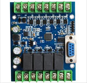 PLC工控板国产兼容PLC FX2N10MRFX1N10MT板式串口简易可编程控制