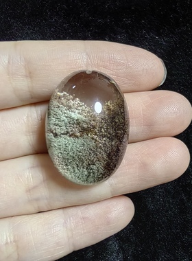 珑心珠宝 清澈的绿幽灵水晶吊坠 红绿宝挂件