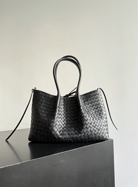 新款手工编织女pinacoteca托特双面包中号单肩手提包腋下斜挎包