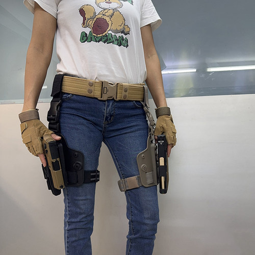 可左右绑腿快拔套战术通用