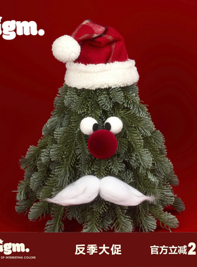 bigm趣味大鼻子新年圣诞老人圣诞树袜节日礼品女友礼物家居摆件