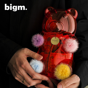 bear新年中古二次設計情人節招財存錢罐擺件禮物 bigm小熊gummy