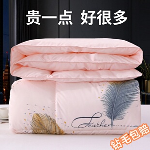 羽绒被非95白鹅绒冬被芯加厚保暖春秋被单双人空调被棉被子特价