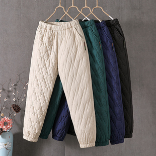保暖宽松高腰束口棉裤 清仓捡漏 夹棉灯笼裤 女冬外穿大码 羽绒棉裤