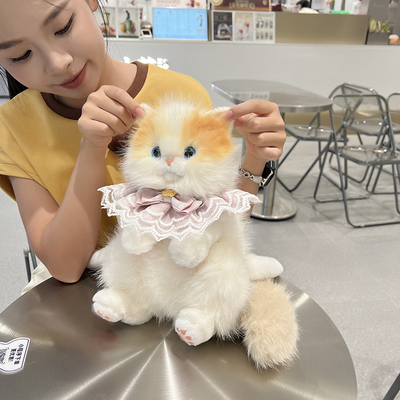 可爱仿真小猫咪玩偶猫包背包玩具送儿童小朋友生日礼物个性双肩包