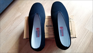 老北京布鞋女厚底黑布鞋酒店工作鞋软底松糕高跟礼仪单鞋妈妈舞鞋