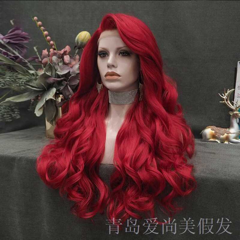 假发蕾丝假发欧美高温丝