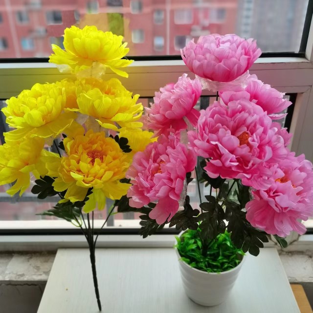 仿真盆栽盆栽摆件牡丹花