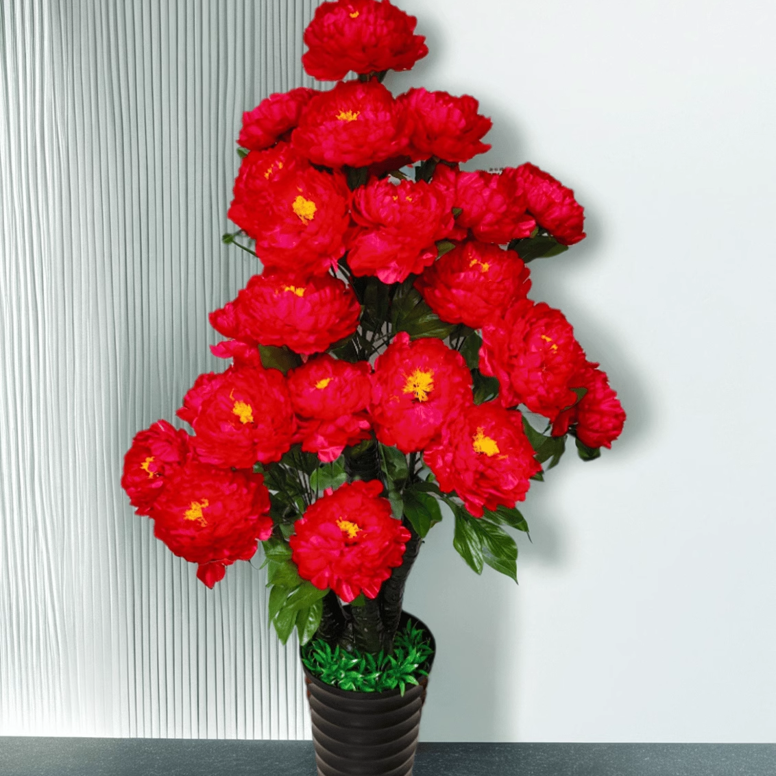 装饰花客厅婚庆落地盆栽牡丹树