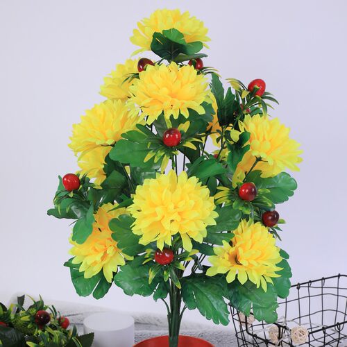 花卉上坟扫墓摆放祭祀绢花