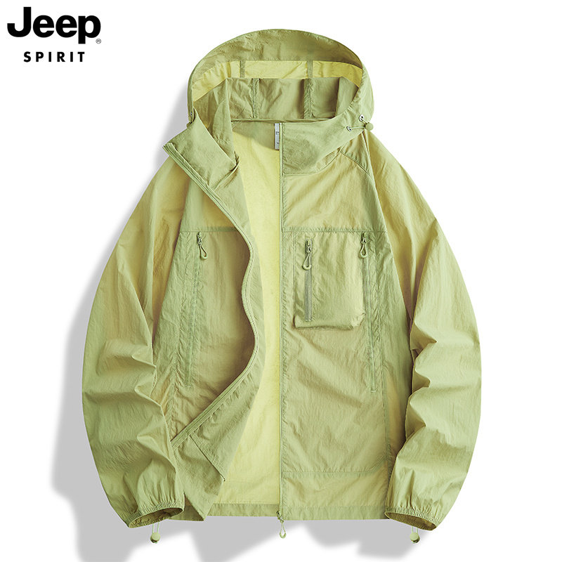 JEEP吉普冰丝防晒衣男女青少年2026夏季新款轻薄防紫外线钓鱼外套