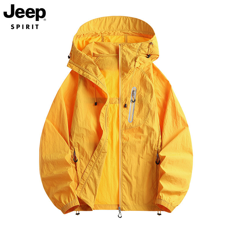 JEEP吉普冰丝防晒衣男女青少年2026夏季新款轻薄防紫外线钓鱼外套