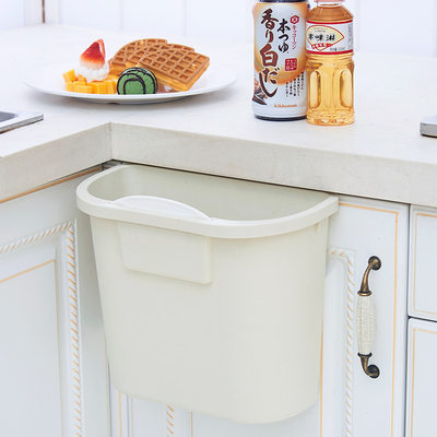 家用无盖壁挂式垃圾桶加厚塑料橱柜大号收纳桶厨房可挂垃圾桶