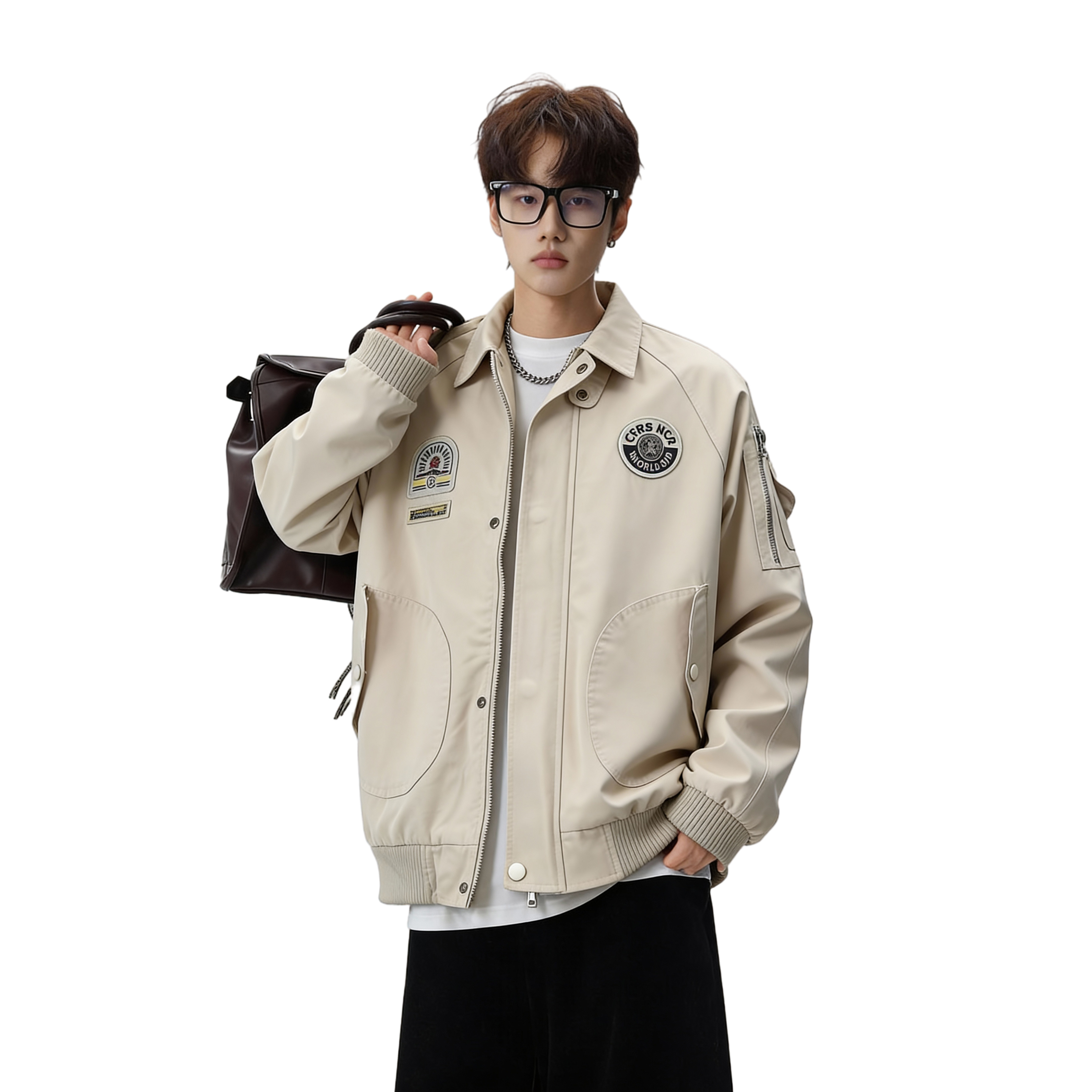 26春工装复古翻领重磅水洗潮牌上衣夹克休闲外套705-JK5881-特P70，男装夹克，星座705