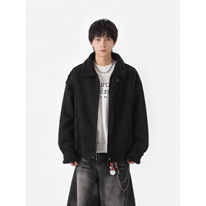 25冬季新款美拉德皮毛一体加厚外套保暖机车棉服潮705-M72-P120图片