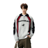 26春新款美式潮牌宽松半拉链套头提花针织衫毛衣男705-Y815-特P68，男装针织衫/毛衣，星座705