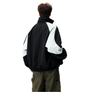 25潮牌美式刺绣撞色拼接加棉加厚立领棉服男女保暖 M3706-特P108图片