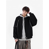 2025秋新款美式复古拼接棒球服拉链夹克呢外套705-W8867-P95，男装夹克，星座705