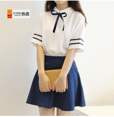 England Naval Air Sailor Dress Trend Sweet school uniform uniform Middle and high school Class clothes college costumein the Women's clothing/Boutique , Set/Student uniforms/Work uniforms , Student uniforms  category - from Buy2taobao.com to provide professional Taobao agent buy service
