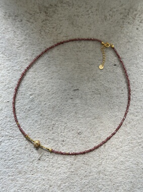 AIHPOS 索壹陆925银南瓜珠锆石项链