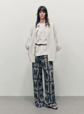 安松室ASONGS｜无限缠绕米白色休闲长袖衬衫｜男女同款外套