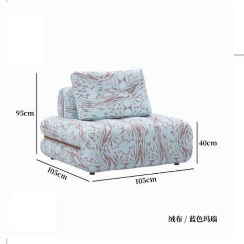 安松室艺术法式客厅沙发中小户型组合布艺沙发