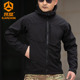 鸟家同款 防风连帽宽松透气夹克 春夏户外软壳冲锋衣男加绒外套薄款