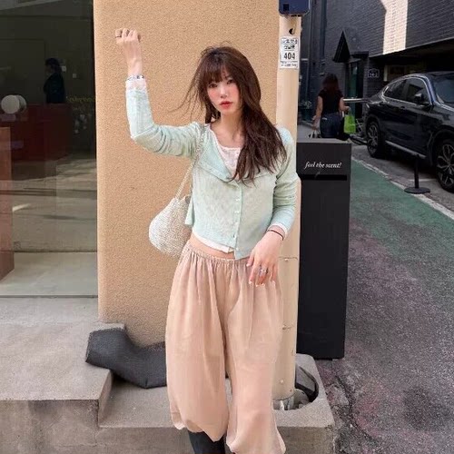 空调衫天花板overdueflair韩国26新款休闲显瘦轻薄防晒针织开衫女