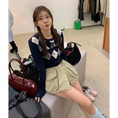 百搭口袋拉链设计开叉短裤 时髦精工装 新款 韩国2026春季 女 花苞裙裤