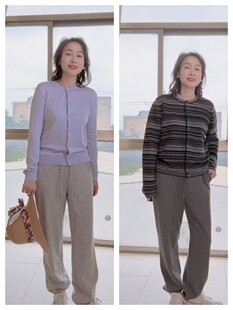 软糯舒适桑蚕丝拉绒裤 6818秋冬桑蚕丝拉绒卫裤 早秋拉绒休闲裤