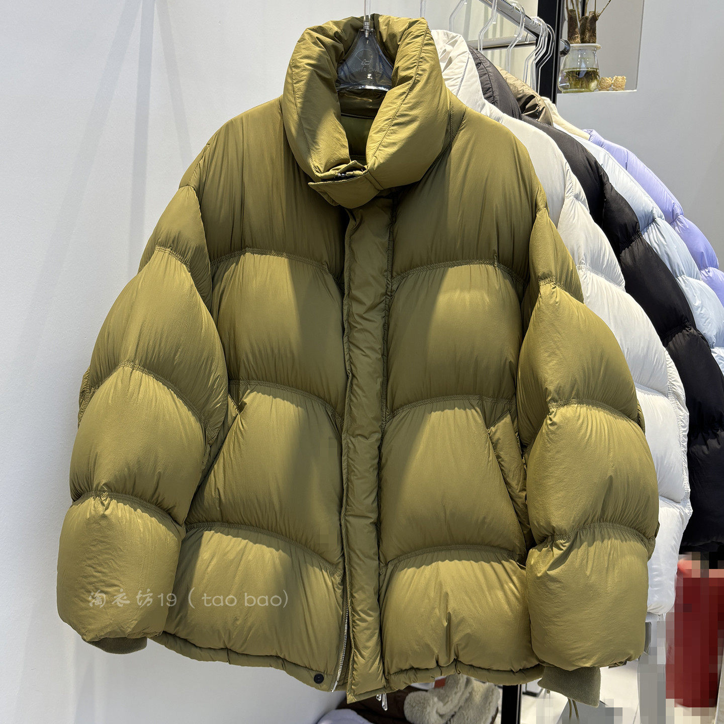 加厚羽绒服女中长款2025冬新款韩版宽松立领白鸭绒保暖面包服外套