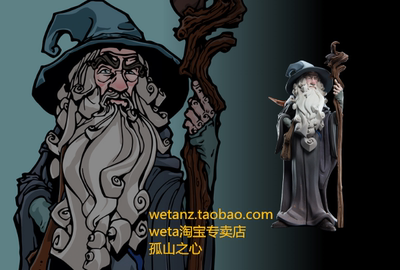 指环王甘道夫手办q版迷你