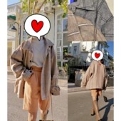 复古风潮牌oversize男友风格 包邮 清仓 纹呢子外套0.890kg 聆家