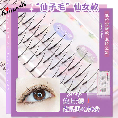 网红a型单根朵毛美睫睫毛