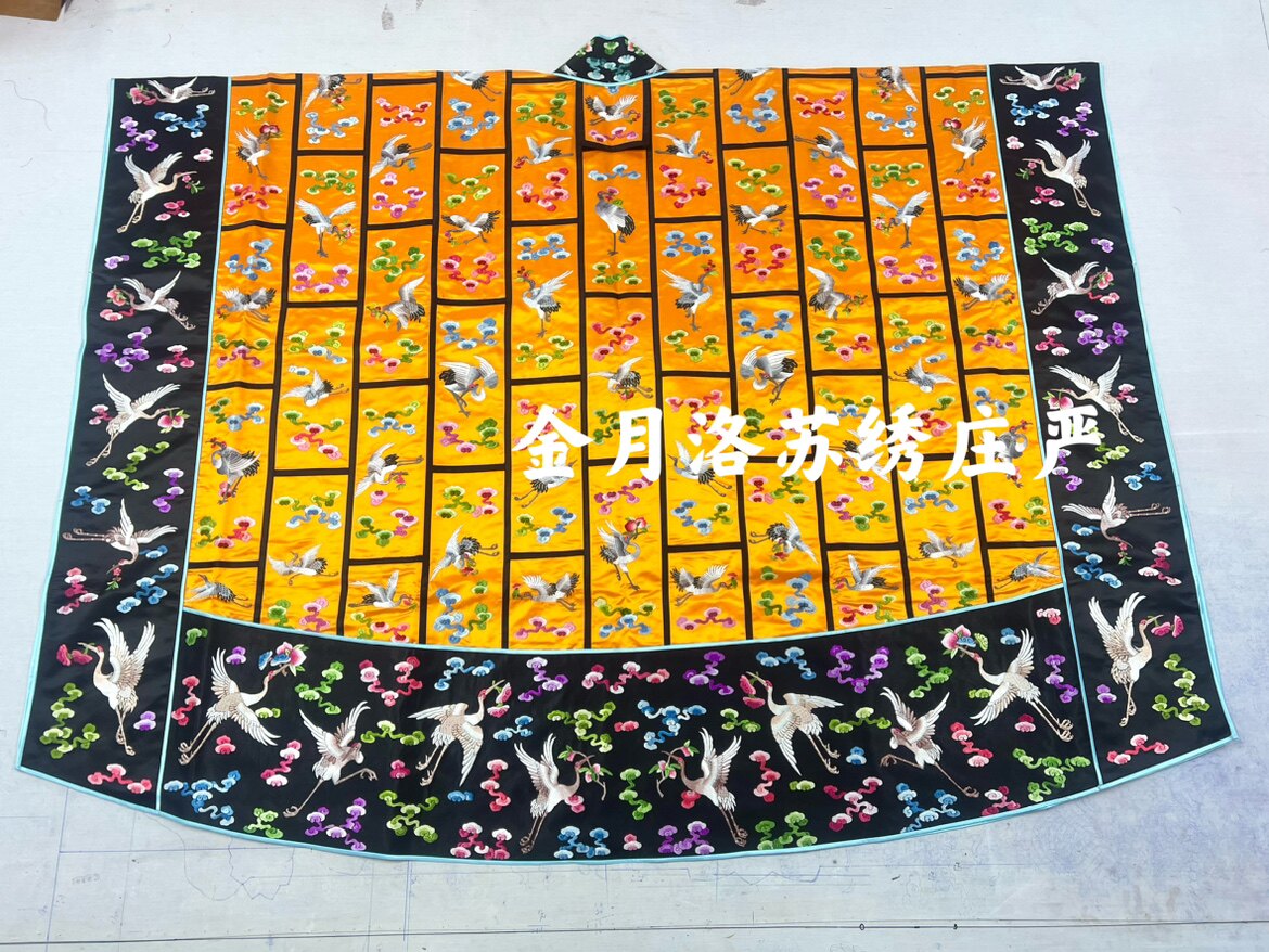 金氏苏绣【仙鹤法衣】祥云百衲衣刺绣
