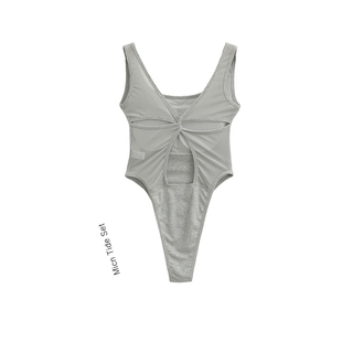 性感美背攻心后背设计感外穿带胸垫吊带背心女夏辣妹修身连体衣