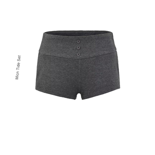 外穿女 包臀针织休闲运动三分热裤 MICN中腰小短裤 紧身显瘦安全裤