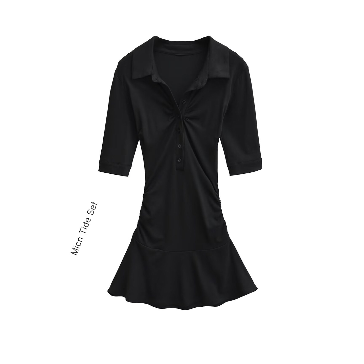 美式性感polo领收腰衬衫连衣裙春季新款独特漂亮掐腰短裙女带短裤,女装/女士精品,连衣裙,淘宝优惠券,粉丝福利购,淘宝优惠卷