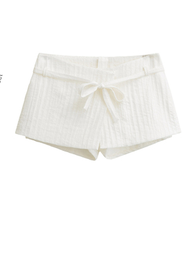 BM MICN白色低腰屁帘裙裤女2025夏季新款半身裙子显瘦防走光半裙