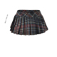 MICN性感辣妹格纹百褶短裙女显瘦早春穿搭低腰包臀a字半身裙