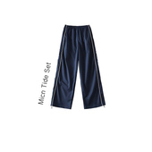 休闲裤 欧美ins辣妹薄款 女春秋高腰阔腿裤 空气感速干直筒运动裤