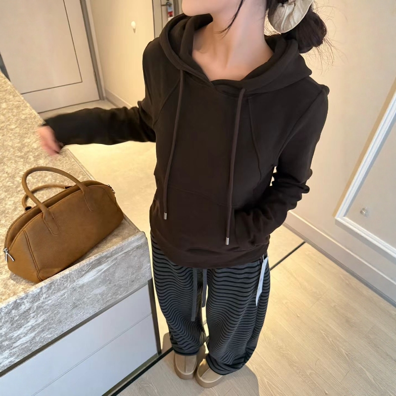 冬季加厚新款连帽衫上衣