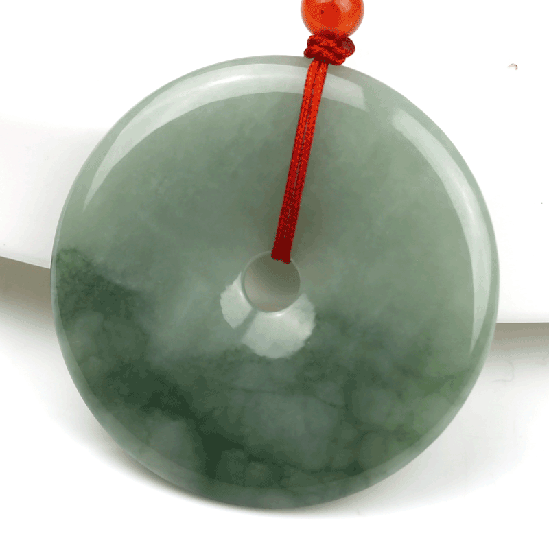 翡翠A货平安扣玉吊坠正品