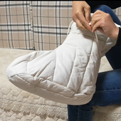 加大保暖棉脚套石膏小腿防寒袜成人全棉老人手术护理包扎护颈