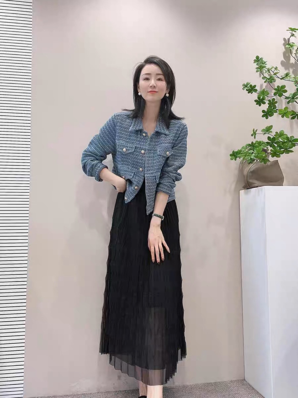 免烫白色百褶蛋糕半身裙新款显瘦高腰仙女小个中长款裙子韩版雪纺