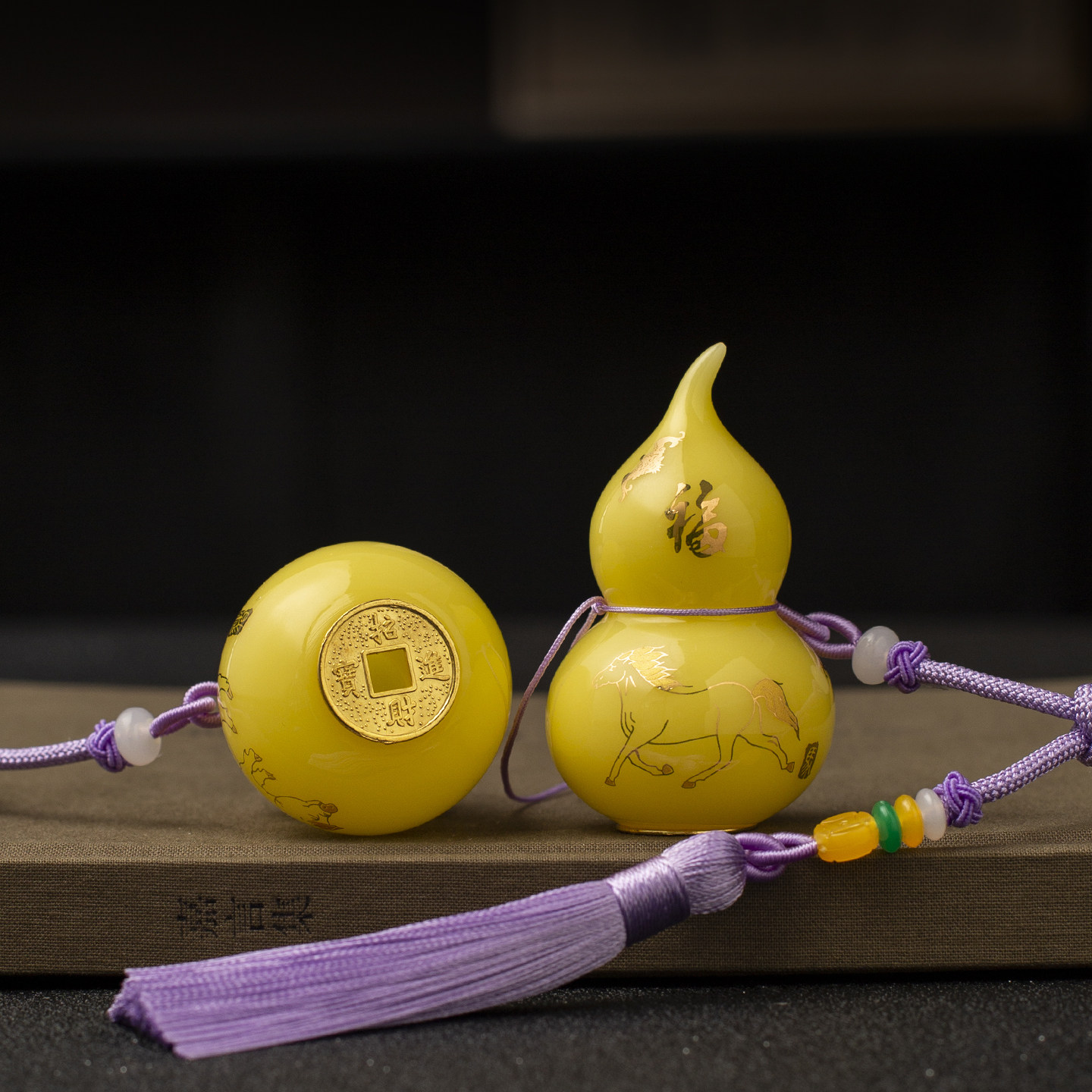 陶瓷十二生肖葫芦潮流本命年挂件