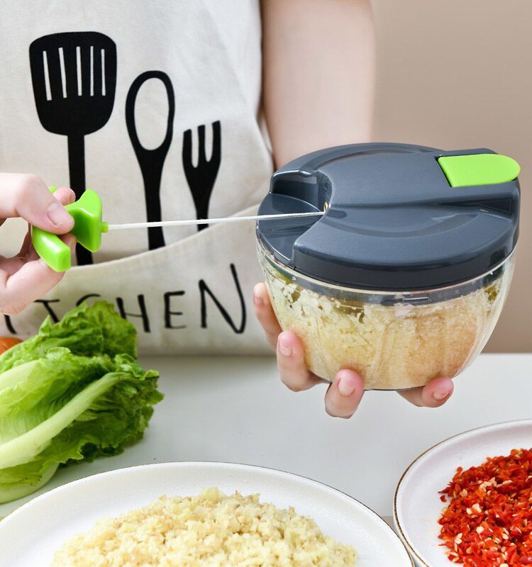 手动手拉切打绞蒜搅拌饺子馅碎菜辣椒料理机绞肉器家用式神器小型